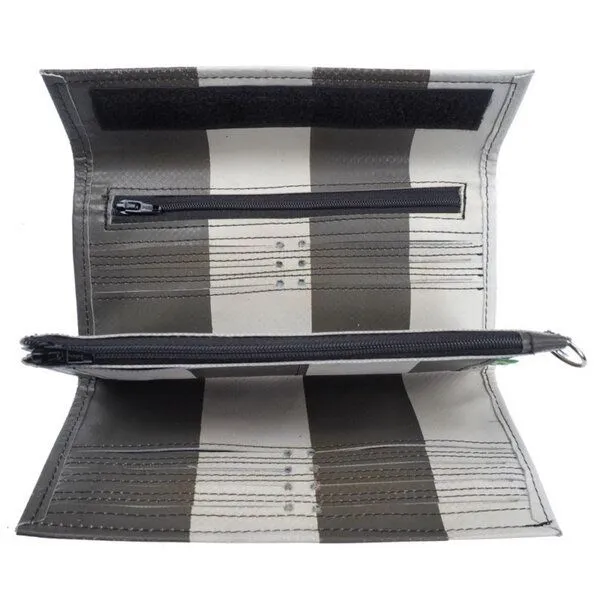 Rebago Rebago Portemonnaie Wallet Tarp XL, Grau-weiß, – Produktbild 2 von 4