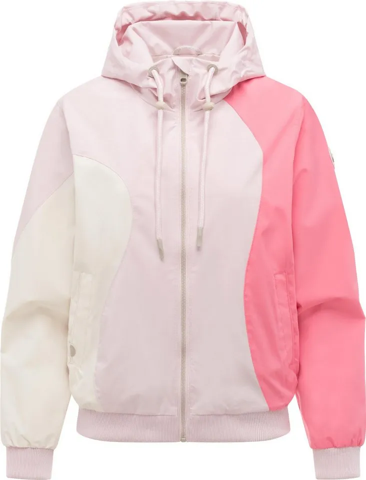 ragwear ragwear Bomberjacke Oggie Block Damen Funktionsjacke mit Kapuze, Rosa, – Produktbild 2 von 5