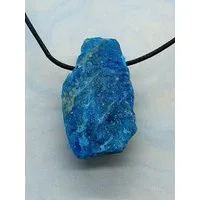 OneWorldMinerals OneWorldMinerals Apatit blau, roh belassene, stabile, intensive Schmuckanhänger – Produktbild 1 von 1