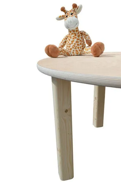 Die Schreiner Christoph Siegel Die Schreiner Christoph Siegel Kindertisch - natur - runde Tischplatte - NEU – Produktbild 3 von 3
