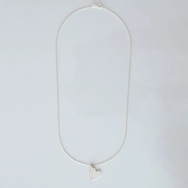 BELLYBIRD Jewellery BELLYBIRD Jewellery Halskette - großes Herz, 925 Sterlingsilber, vergoldet, Silber, – Produktbild 5 von 6