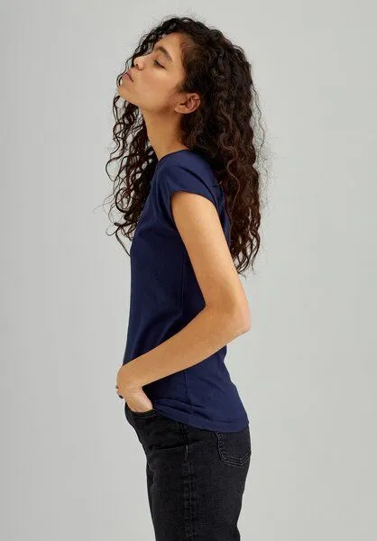 THOKKTHOKK ThokkThokk TT01 Cap Sleeve T-Shirt Damen (GOTS, vegan, Bio-Baumwolle), Desert sage (grau-grün), – Produktbild 6 von 6