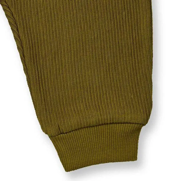 Sense Organics Sense Organics Babyhose in dunklem Olivgrün, Modell WYNNE, Green, – Produktbild 4 von 4