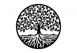 BeWooden BeWooden Wanddekoration aus Holz Lifetree Siluette Durchmesser 298mm – Produktbild 1 von 1