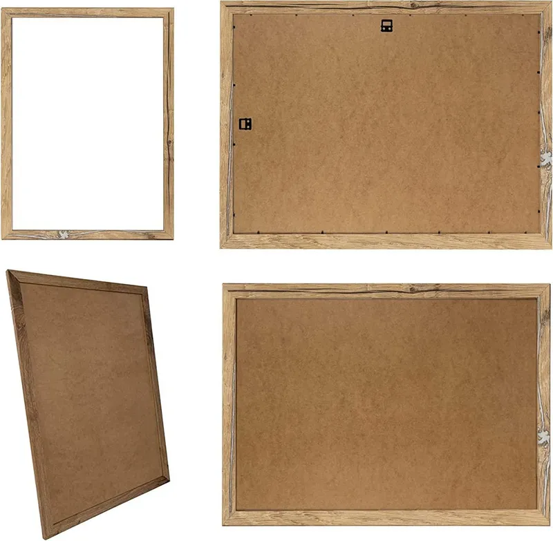 Clamaro Bilderrahmen Bilderrahmen Eiche Altholz CLAMARO Collage nach Maß FSC® Holz Modern eckig M3016 10x10 in Eiche Altholz – Produktbild 1 von 5