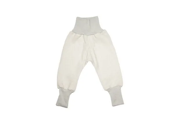 Cosilana Cosilana Baby Fleece-Hose mit Bund kbT Wolle Bio Baumwolle, Grau-melange, – Produktbild 1 von 1