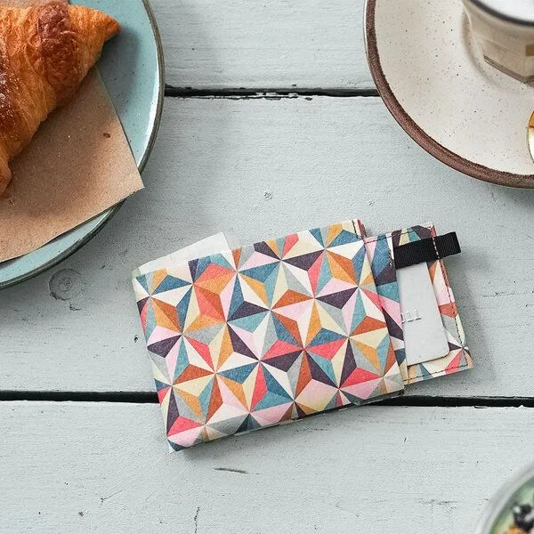 paprcuts paprcuts RFID Portemonnaie Pro, Abstract retro 2.0. (bunt), – Produktbild 3 von 4
