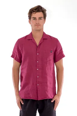 RAVENS VIEW IBIZA RAVENS VIEW IBIZA Herren vegan Hemd Marlon Granat Rosa – Produktbild 1 von 1