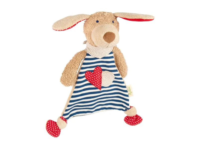 sigikid sigikid Schnuffeltuch Hund Maße 23 x 9 x 28 cm, Mehrfarbig, – Produktbild 1 von 2