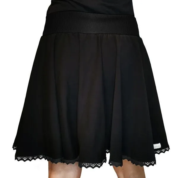 liebewicht liebewicht weiter Rock aus Bio Jersey für Damen, Schwarz, – Produktbild 2 von 4