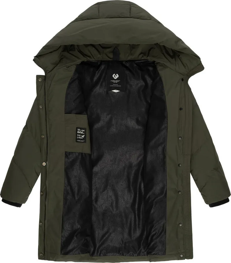 ragwear ragwear Kurzmantel Avelin Wasserdichter gesteppter Damen Wintermantel, Grün, – Produktbild 1 von 4