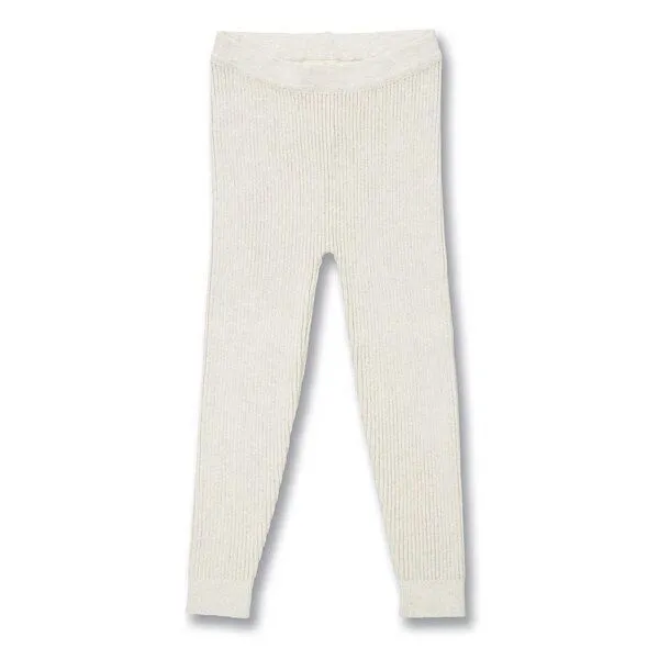 Sense Organics Sense Organics Kinder Strickleggings, Modell YUMA, Cremeweiß melange, – Produktbild 1 von 3