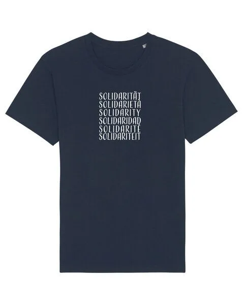 Human Family Human Family Bio Unisex Rundhals T-Shirt "Swing - Solidarity" in 5 Farben, Hellblau, – Produktbild 2 von 4
