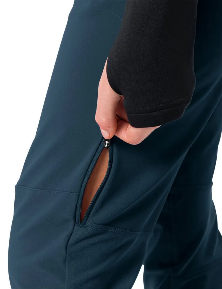 Vaude Vaude Outdoorhose Wo Larice Pants IV mit drei Materialzonen, winddichtes Softshellmaterial, Blau, – Produktbild 4 von 5