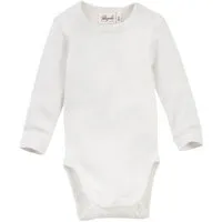 People Wear Organic People Wear Organic Baumwolle-Wolle-Seide Langarm-Body, uni meliert – Produktbild 1 von 1