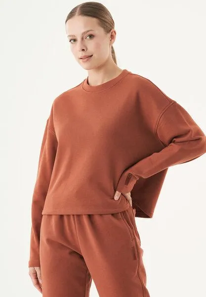ORGANICATION ORGANICATION ESSENTIALS-SEDA- Sweatshirt aus Bio-Baumwolle, Cinnamon, – Produktbild 4 von 4