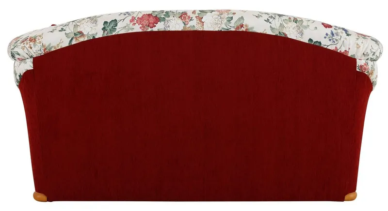 Home affaire 2-Sitzer Milano, Schlafsofa im Landhaus-Stil, bequem, Liegefläche 188/124cm, mit Bettfunktion, Rot, – Produktbild 4 von 8