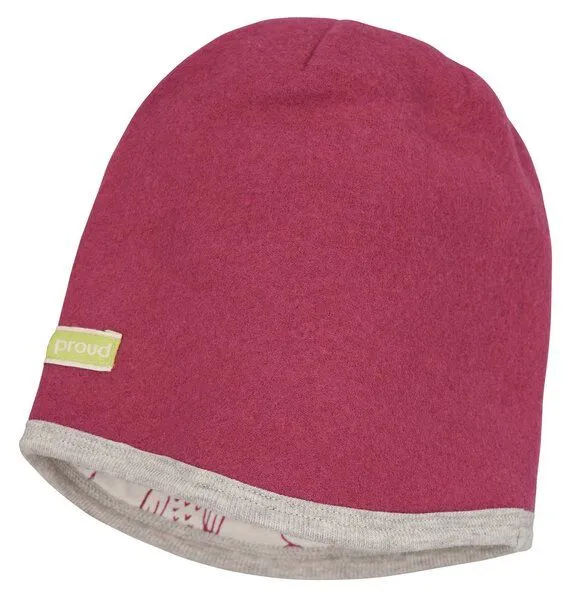loud + proud loud + proud Babys & Kinder Mütze Wollfleece, GOTS-zertifiziert, Rouge(pink), – Produktbild 2 von 3