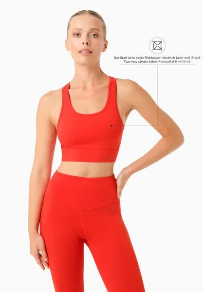 ORGANICATION ORGANICATION BIANNCA | Bralette aus Bio-Baumwolle, Red hot, – Produktbild 3 von 5