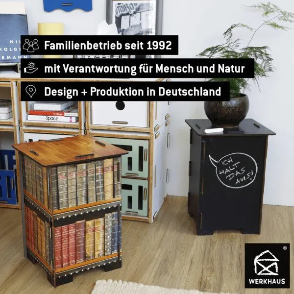 WERKHAUS WERKHAUS Photohocker - Antike Bücher – Produktbild 2 von 5