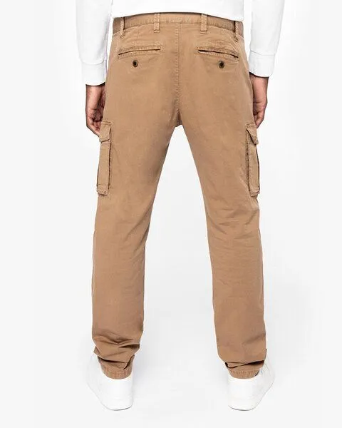 YTWOO YTWOO Herren Cargohose aus Bio-Baumwolle und Elasthan, Camel, – Produktbild 4 von 5