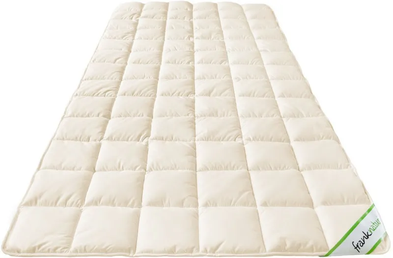 franknatur, Topper Auflage Lyocell / Tencel, Lyocell, Unterbett mit Lyocell-Füllung für ganzjährige Nutzung, Beige, – Produktbild 2 von 5