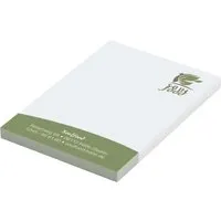 Memo memo Haftnotizen 50 x 72mm, 50 Blatt, recy. weiß, mit 1-4 farbigem Einzelblattdruck – Produktbild 1 von 1