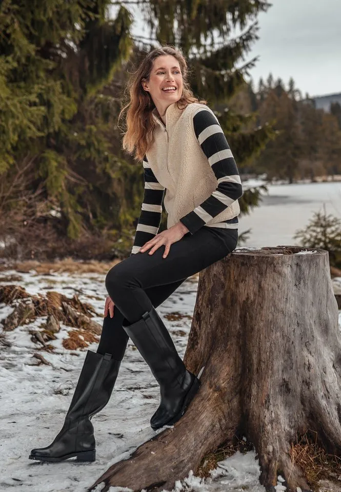 Living Crafts Living Crafts Treggings DENISE GOTS zertifiziert, Schwarz, – Produktbild 4 von 5