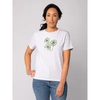 watapparel watapparel T-Shirt Frauen Glücksklee, Cool heather grey, – Produktbild 1 von 1