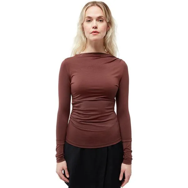 Givn Berlin Givn Berlin Longsleeve GBRonja Tencel, Burned brown, – Produktbild 1 von 4