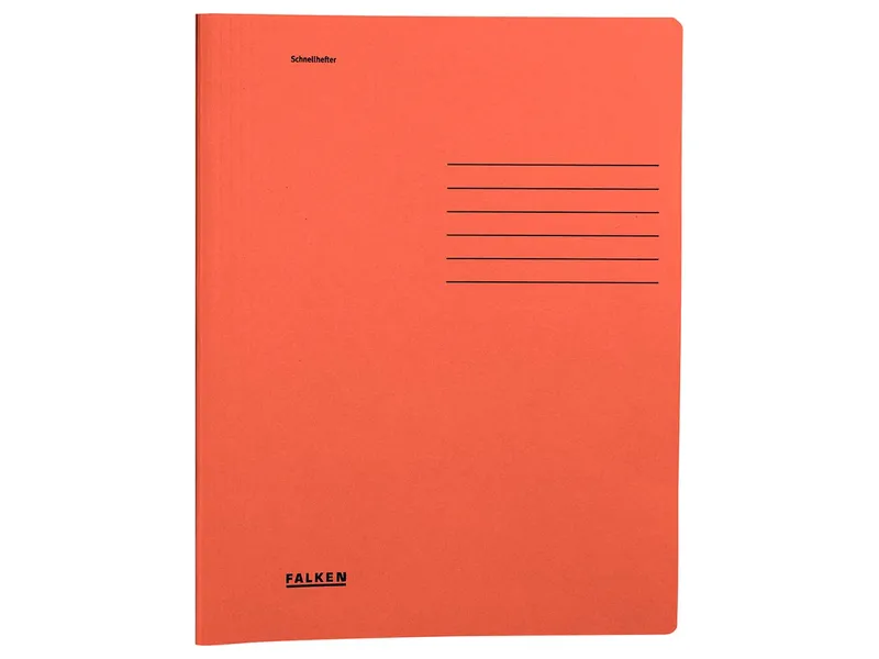 Falken Falken Schnellhefter DIN A4 aus Recyclingkarton 240 g/m², intensiv orange – Produktbild 1 von 1