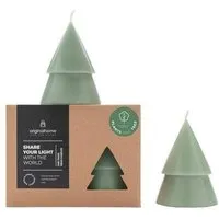 Originalhome Originalhome Natürliche Weihnachtskerze Tannenbaum aus Pflanzenwachs, M s/2, Grün, – Produktbild 1 von 1