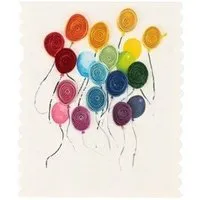 El Puente El Puente Grußkarte "Bunte Ballons" | Fair Trade & Handmade aus Vietnam – Produktbild 1 von 1