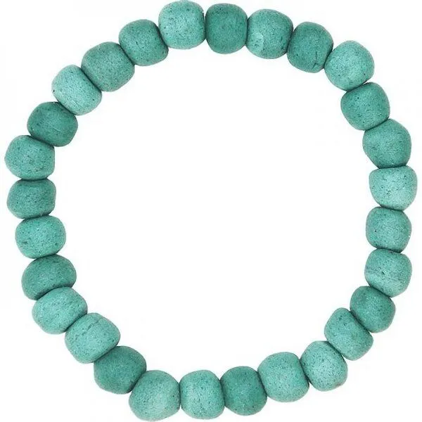 Global Mamas Global Mamas Armband mit Perlen aus Recycling Glas, Durchmesser ca. 7,5 cm, Rot, – Produktbild 2 von 2