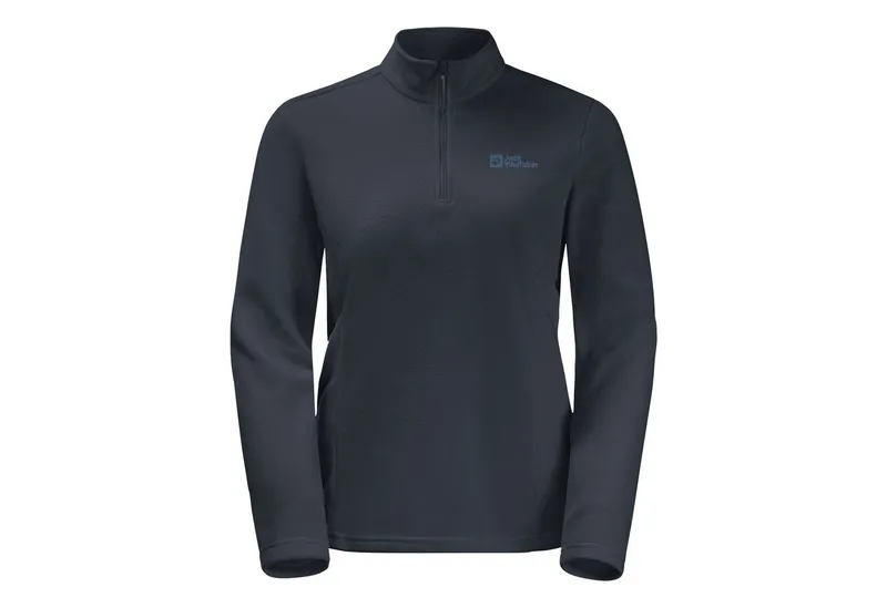 Jack Wolfskin Jack Wolfskin Stehkragenpullover Taunus HZ W mit Halfzip, Blau, – Produktbild 1 von 3