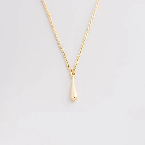 fejn jewelry fejn jewelry Kette drop mit Tropfenanhänger, Rotgold, – Produktbild 2 von 4