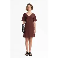 MELA V-Neck Kleid JANITRA | von MELA | Fairtrade & GOTS zertifiziert, Bitter choc, – Produktbild 1 von 1