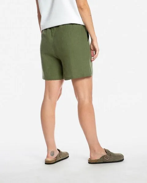 MATONA Matona Kurze Hose | Simple Shorts | aus Leinen, Olive, – Produktbild 2 von 4