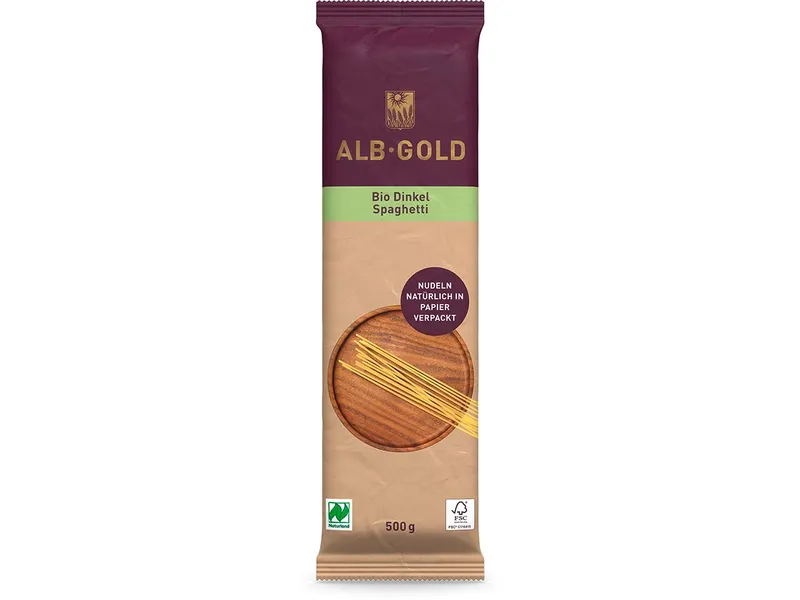ALB-GOLD ALB-GOLD Bio-Dinkel-Spaghetti 500 g – Produktbild 1 von 1
