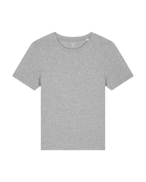 YTWOO YTWOO Bio Damen T-Shirt, enganliegend aus Bio-Baumwolle, Grau, – Produktbild 4 von 4