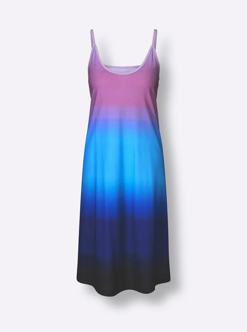 feel good Sommerkleid, Orchidee-aqua-bedruckt, – Produktbild 1 von 2