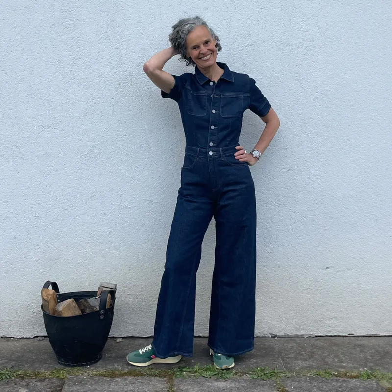 DAWN Damen Overall TWITTER Minimal Stretch DAWN Bio-Baumwolle, Dark blue, – Produktbild 1 von 5