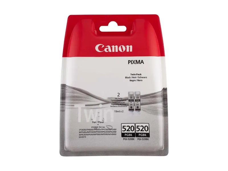 Canon Canon Doppelpack Tintenpatronen PGI-520BK schwarz – Produktbild 1 von 2