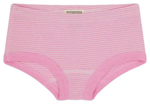 loud + proud loud + proud Babys & Kinder Doppelpack Pantys aus Feinrippp, GOTS-zertifiziert, Malve(rosa), – Produktbild 1 von 4