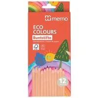Memo memo Buntstift "ECO COLOURS" 12 Stk. FSC-zertifiziert, farbig sortiert – Produktbild 1 von 1