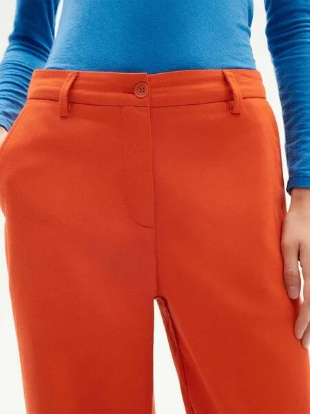 thinking mu thinking mu lockere High Waist - Hermione Pants - aus biologisch angebauter Baumwolle, Pumpkin (orange), – Produktbild 3 von 4