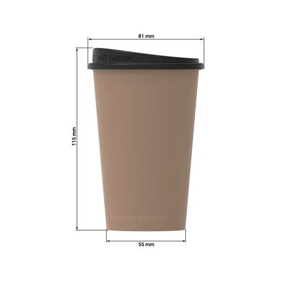 REuse REuse Kaffeebecher to go, Beständiges braun, – Produktbild 2 von 4