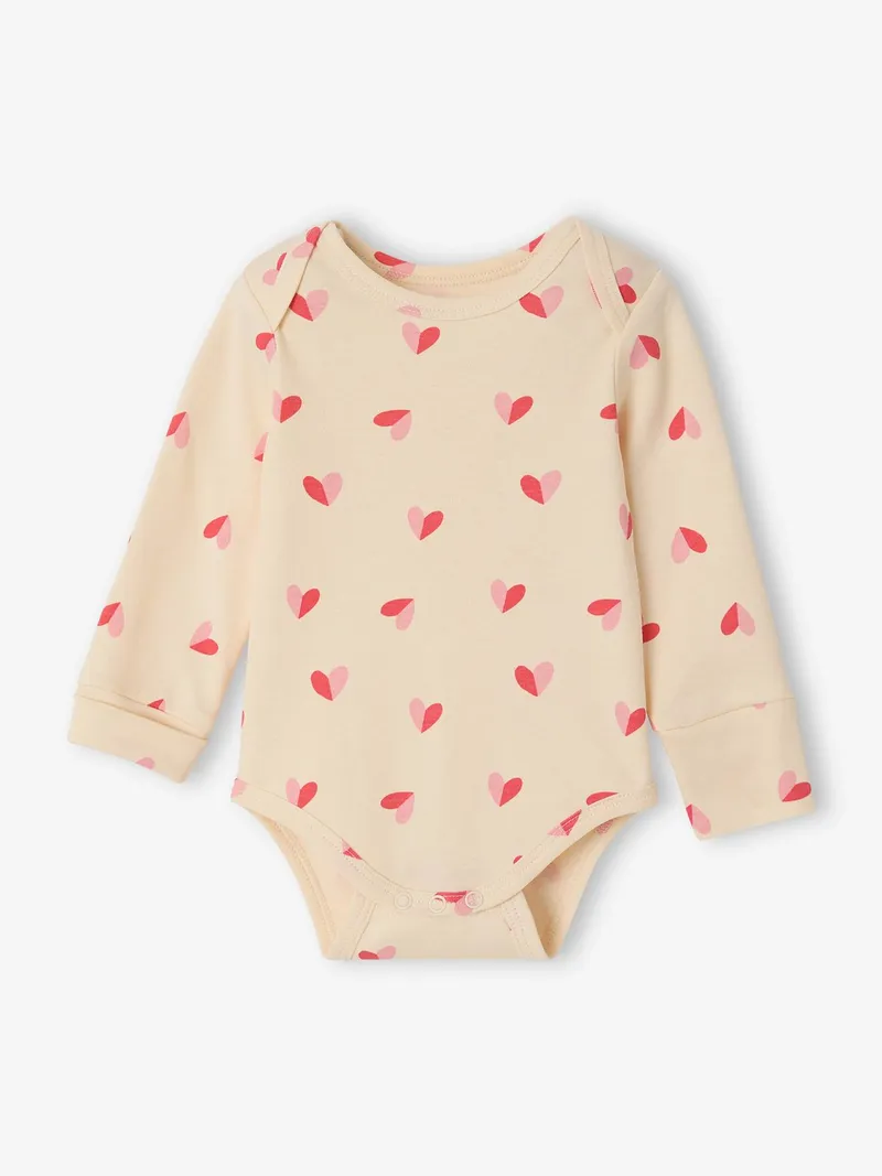 Vertbaudet Vertbaudet Langarmbodys 5er-Pack Baby Mädchen, Wollweiß, – Produktbild 3 von 4