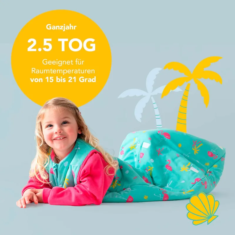 schlummersack Schlummersack Schlafsack ohne Füßen 2.5 Tog, Blau, – Produktbild 5 von 5