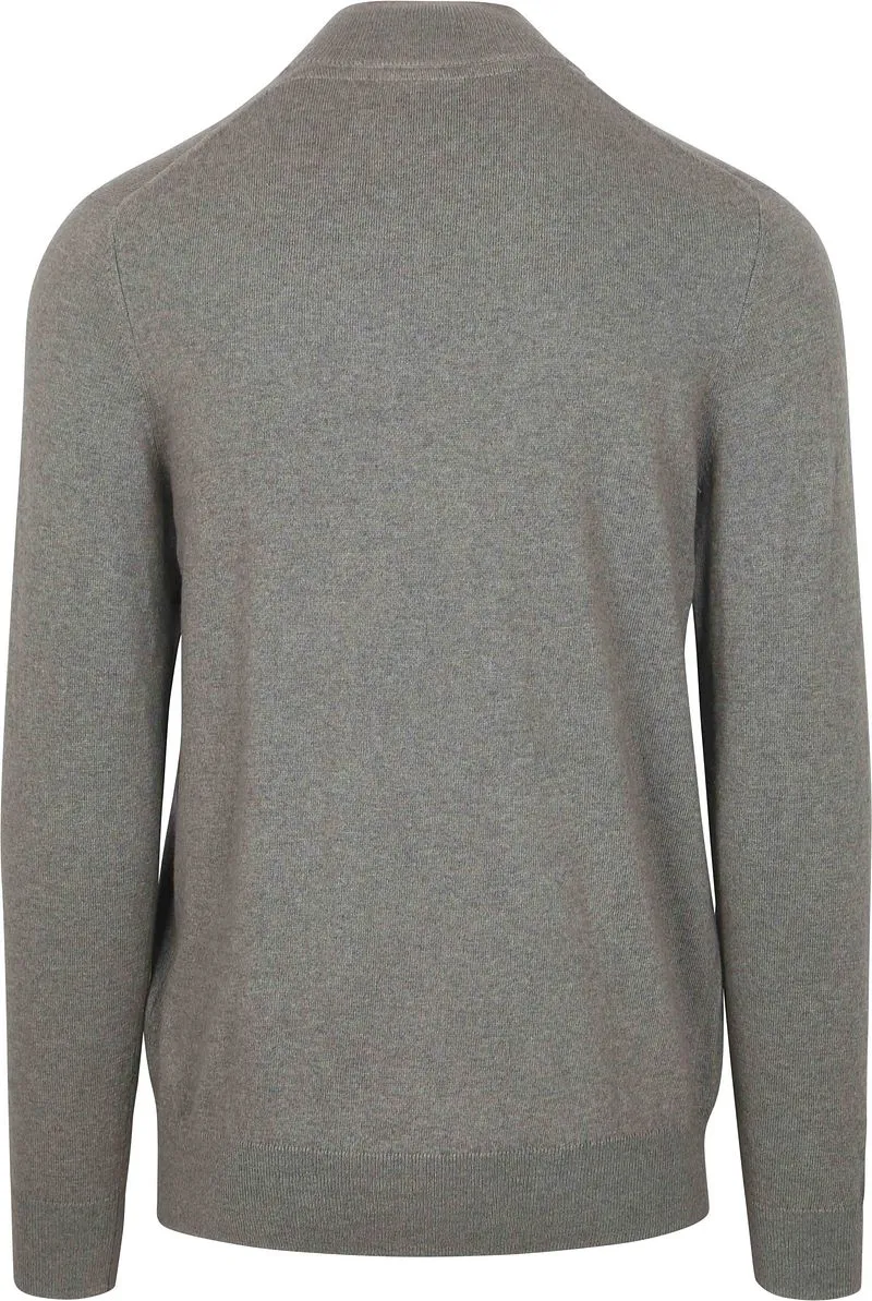 Lyle and Scott Lyle & Scott Half Zip Pull Merino Wolle Grau - Größe S, Grau, – Produktbild 3 von 3